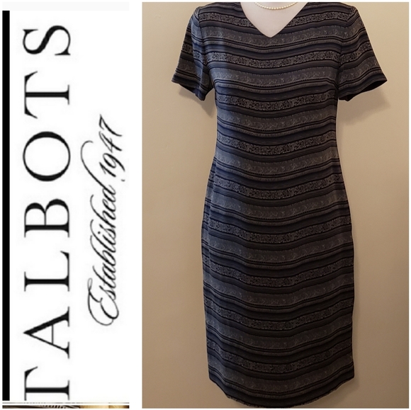 Talbots Dresses & Skirts - Vintage Talbots 100% Silk Striped Dress